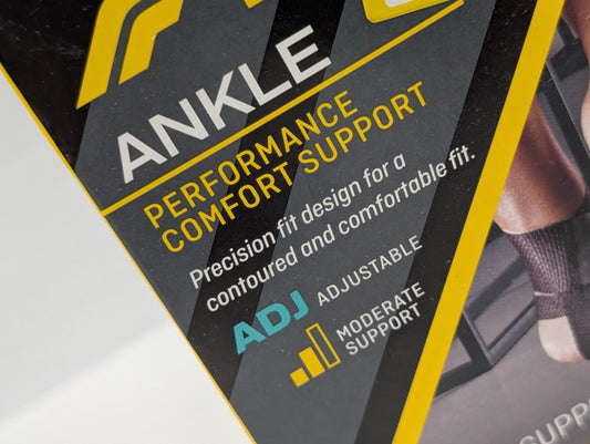 3M Futuro Performance Ankle Support Black Adjustable Comfortable Fit (Pack of 2)