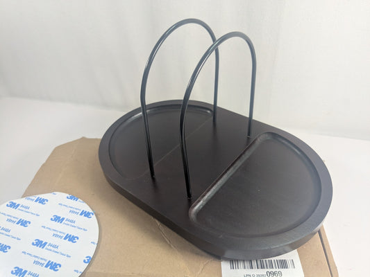 NP-1 Wooden Rotating Napkin Holder Walnut Brown