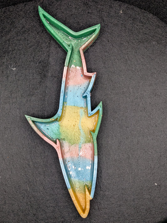 Handmade Resin Shark Tray