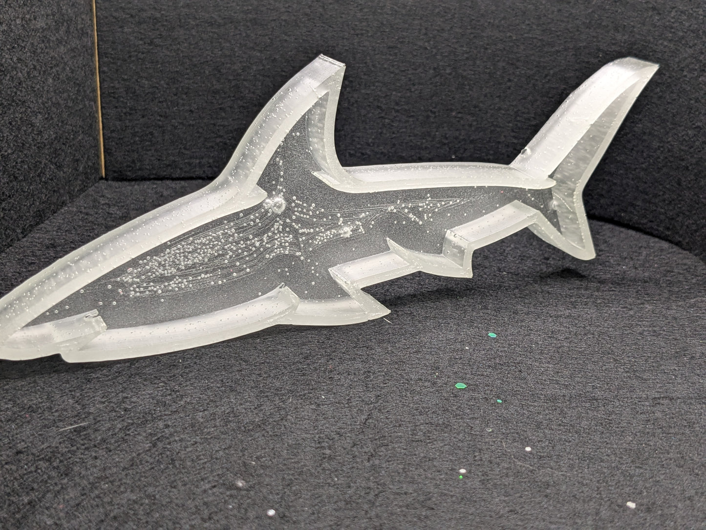 Luminous UV Handmade Resin Shark Tray
