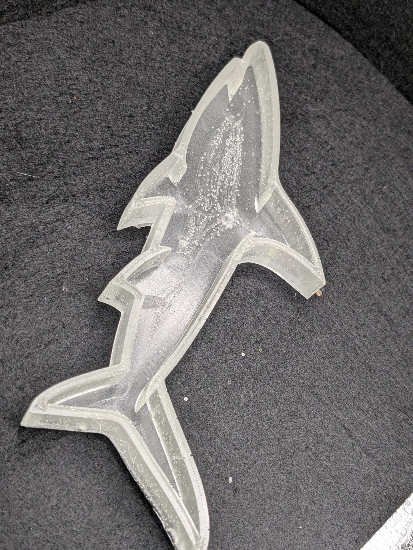 Luminous UV Handmade Resin Shark Tray