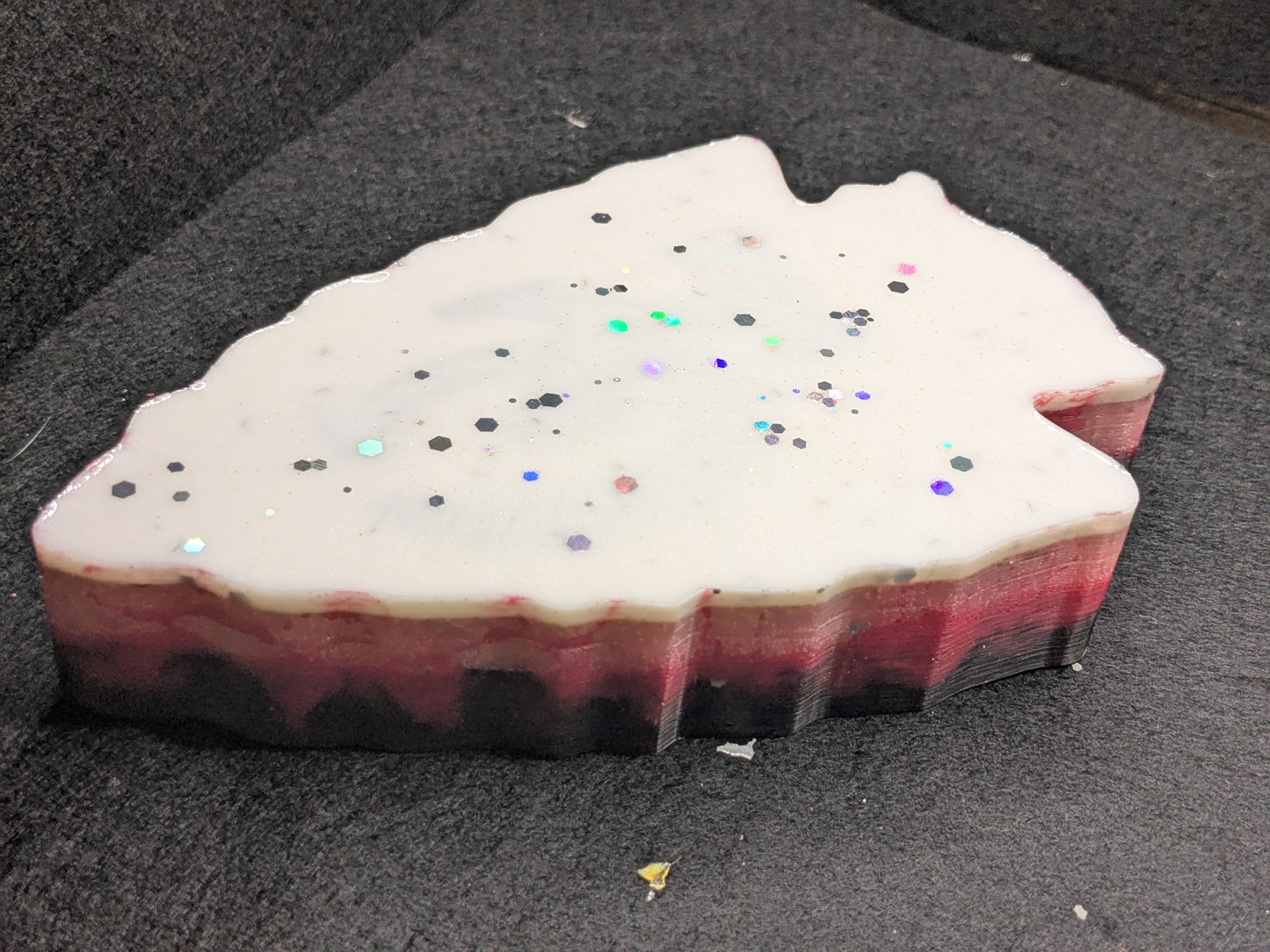 Kansas City Chiefs Resin Art Tray – Handmade Arrowhead Design