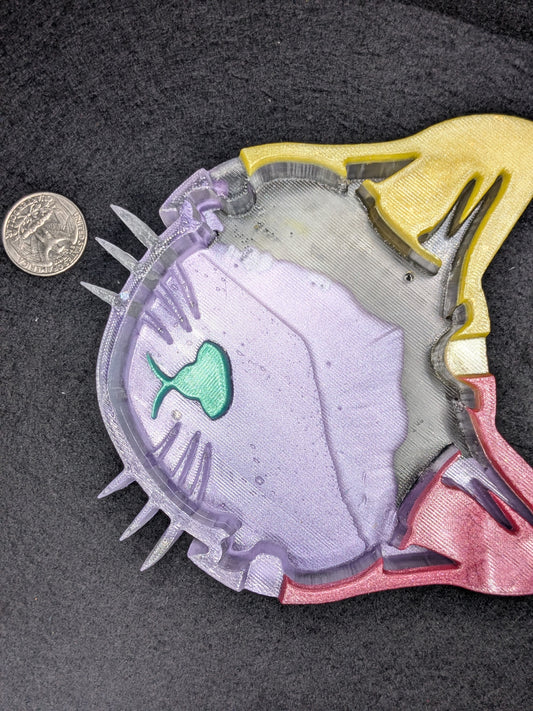 Handmade Resin Cat Tray - Whimsical Trinket Dish