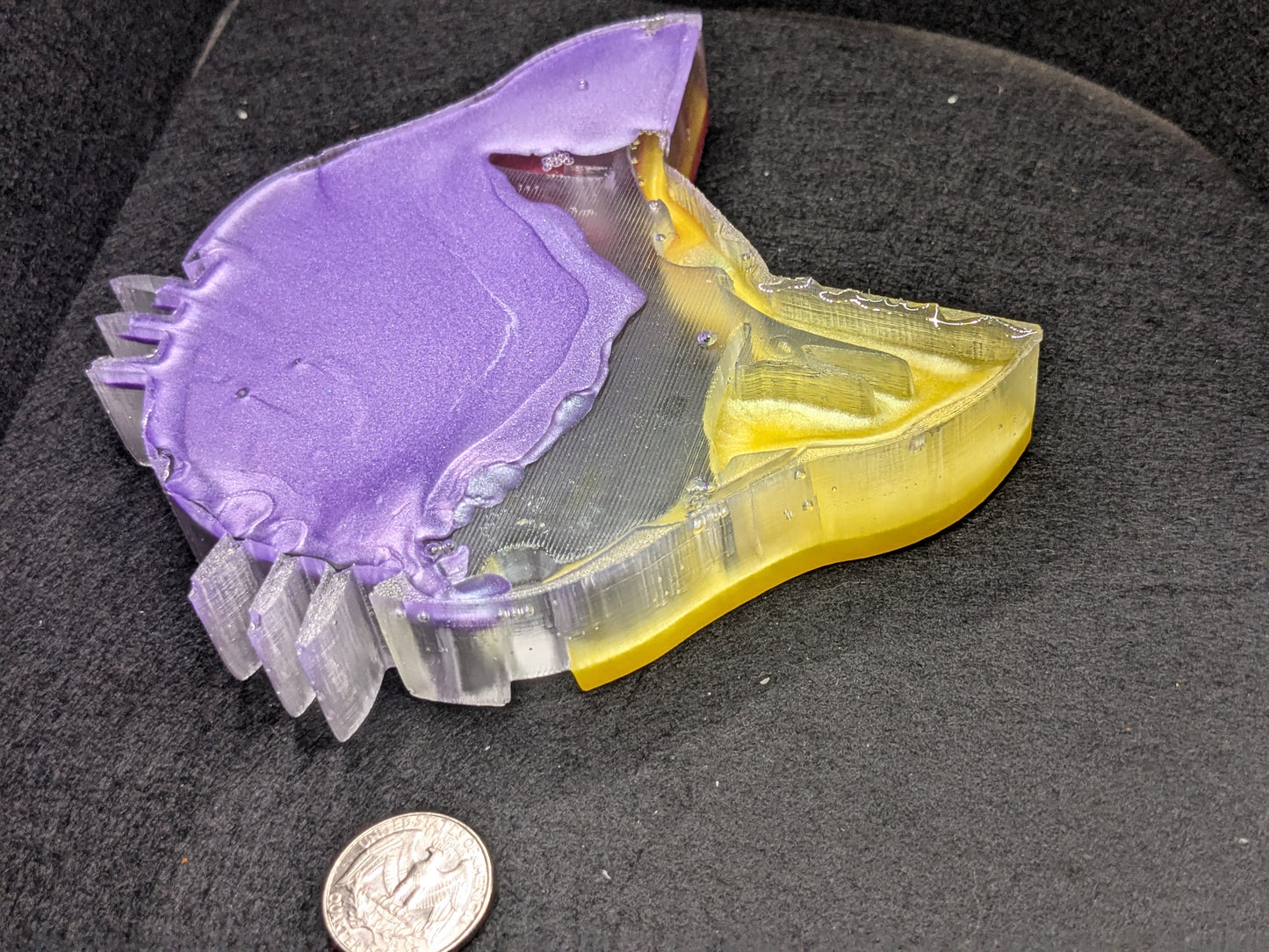 Handmade Resin Cat Tray - Whimsical Trinket Dish