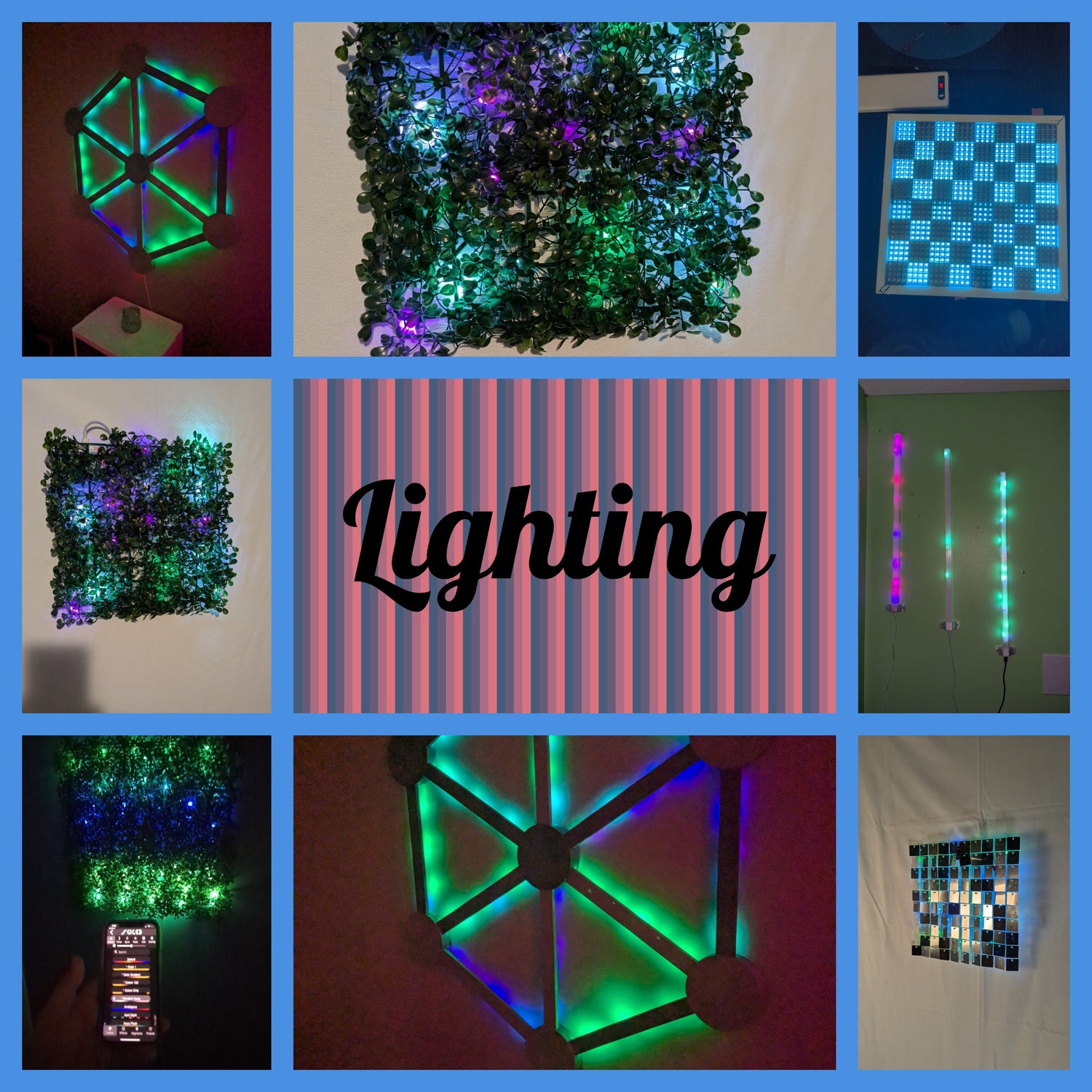 Hand Crafted LED Wall Decor
