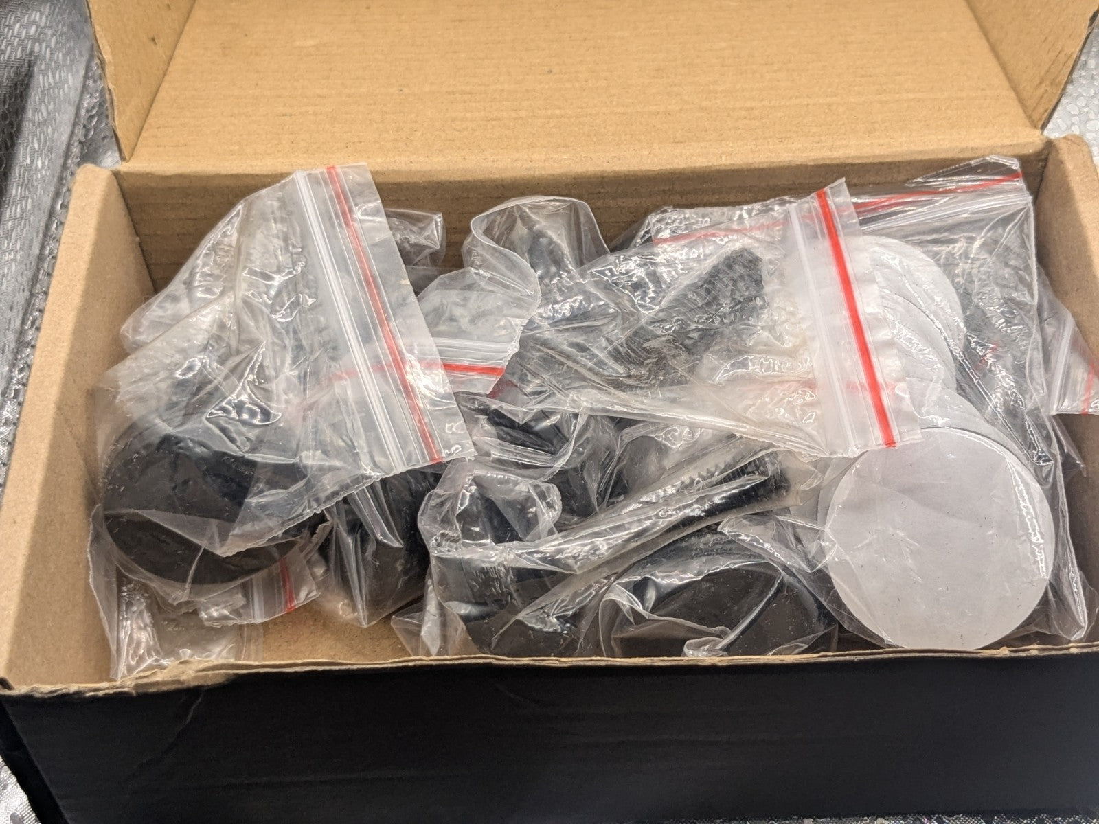 10 Pack Adjustable Black Furniture Leveling Feet with Pads