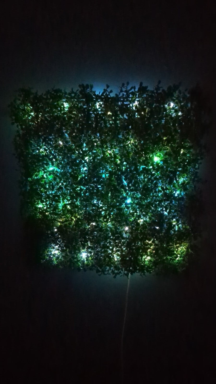 "20x20” Ivy Flower Wall Panel with LED Lighting – Multi-Color And Patterns 