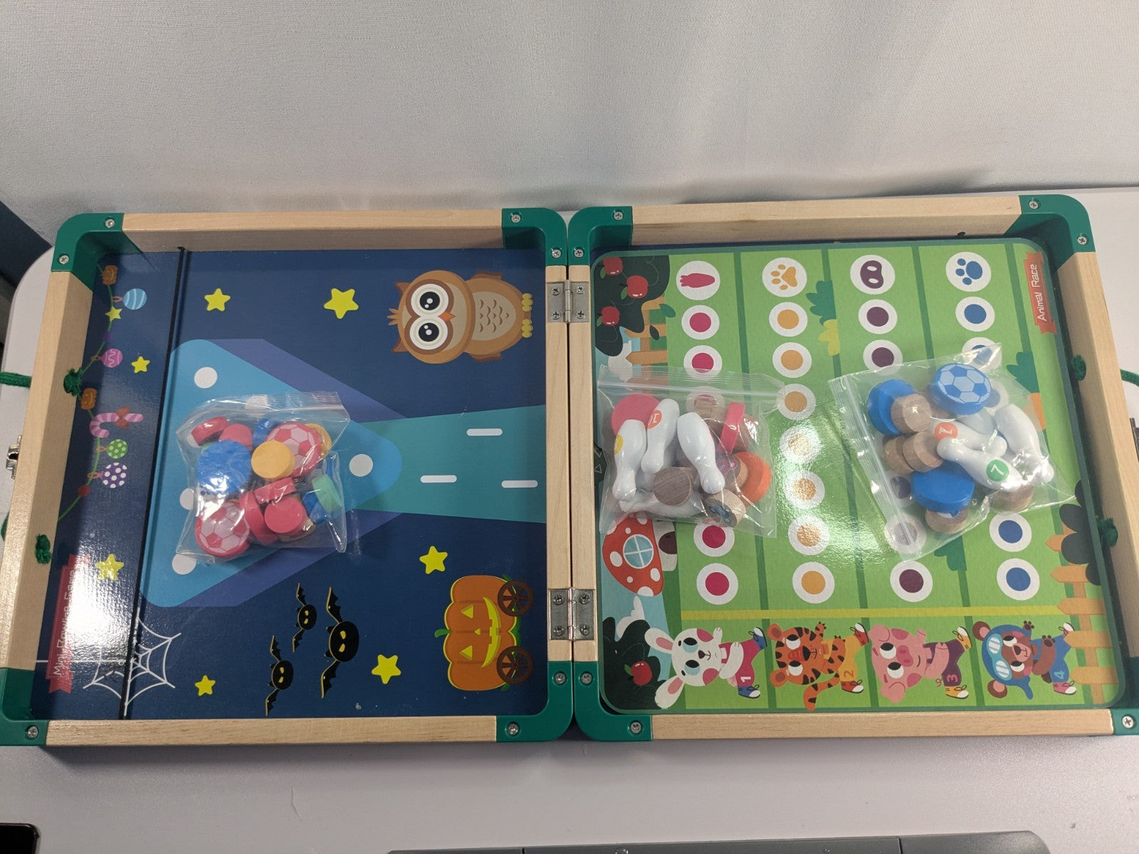 10-in-1 Wooden Board Game Set for Kids – Chess, Racing, Adventure & More