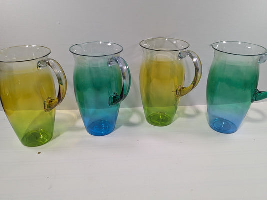 4 Pack Ankyo Plastic Pitchers Multicolored for Cold Beverages Only - 52.07 Fl Oz