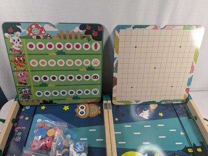 10-in-1 Wooden Board Game Set for Kids – Chess, Racing, Adventure & More