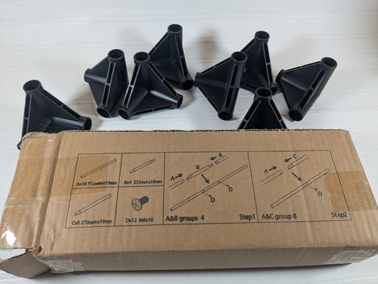 “PVC Tube Connectors & Poles Kit — Build Frames, Tents, Racks, Storage, DIY”