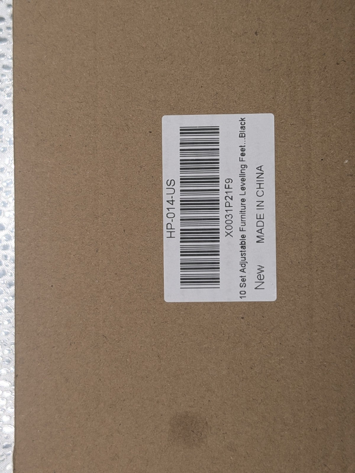 10 Pack Adjustable Black Furniture Leveling Feet with Pads