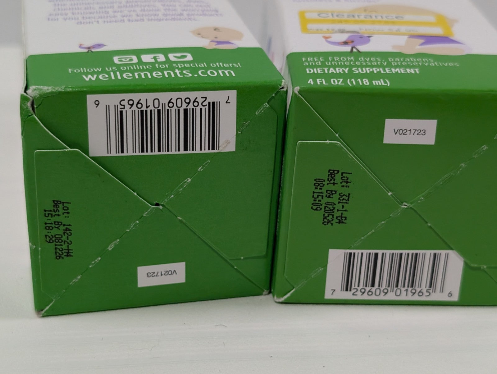 2-Pack Wellements Organic Gripe Water Relief from Baby Gas, Colic & Hiccups 4 Oz