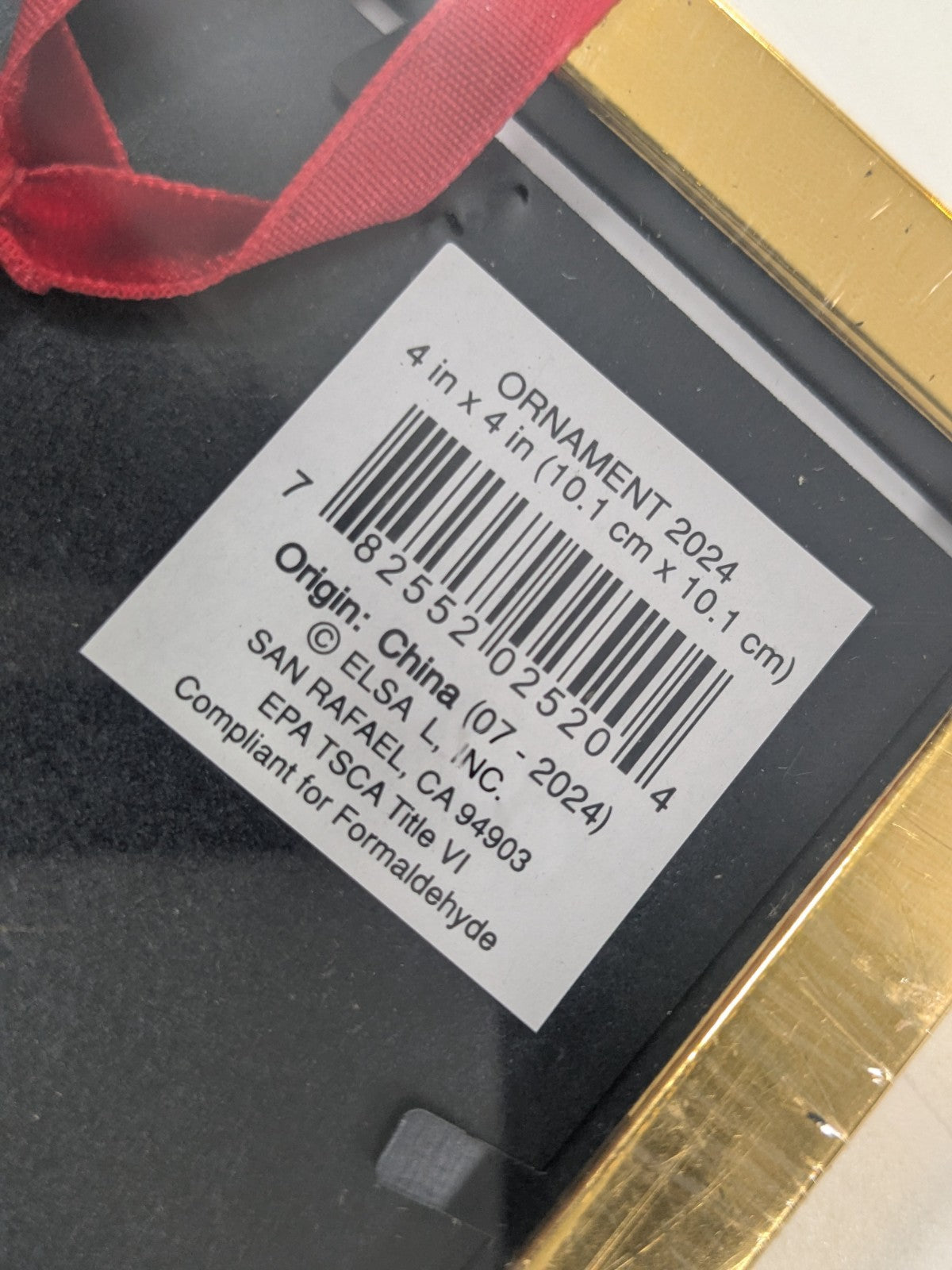 3-Packs Elsa L 2024 Family Photo Frames Gold Tone Finish 1x (4x4) & 2x (4x6)