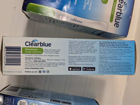 3 pack - Clearblue Menopause Stage Indicator, 5 Ct each (15 total)