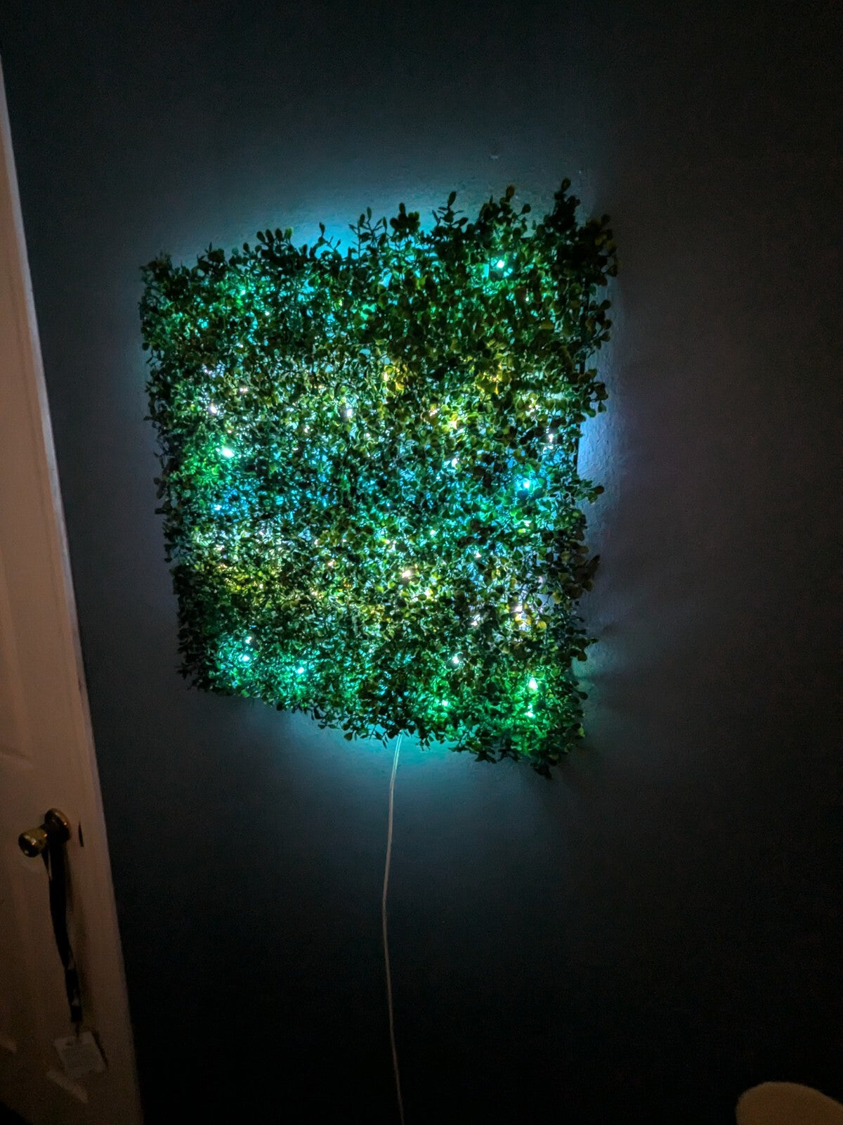 "20x20” Ivy Flower Wall Panel with LED Lighting – Multi-Color And Patterns 