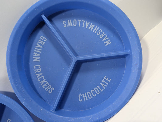 3-Pack Vivitar S'Mores Trays Blue For Graham Crackers, Chocolates & Marshmallows