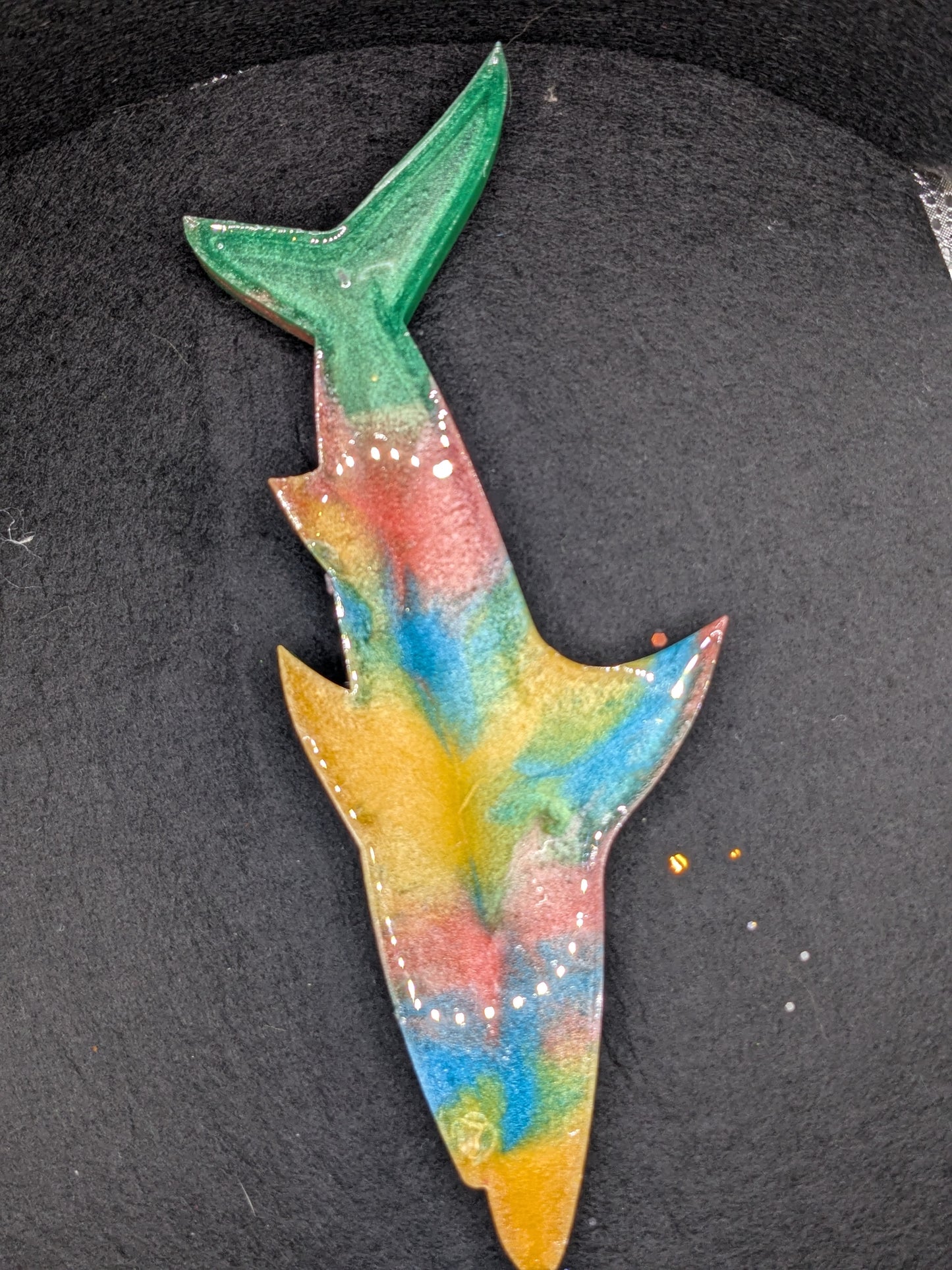 Handmade Resin Shark Tray