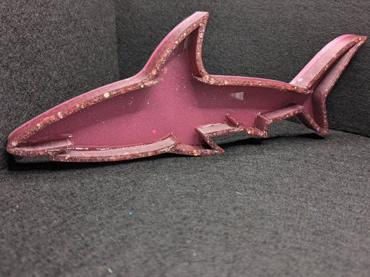 Handmade Resin Shark Tray