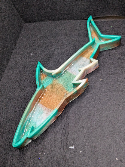 Handmade Resin Shark Tray