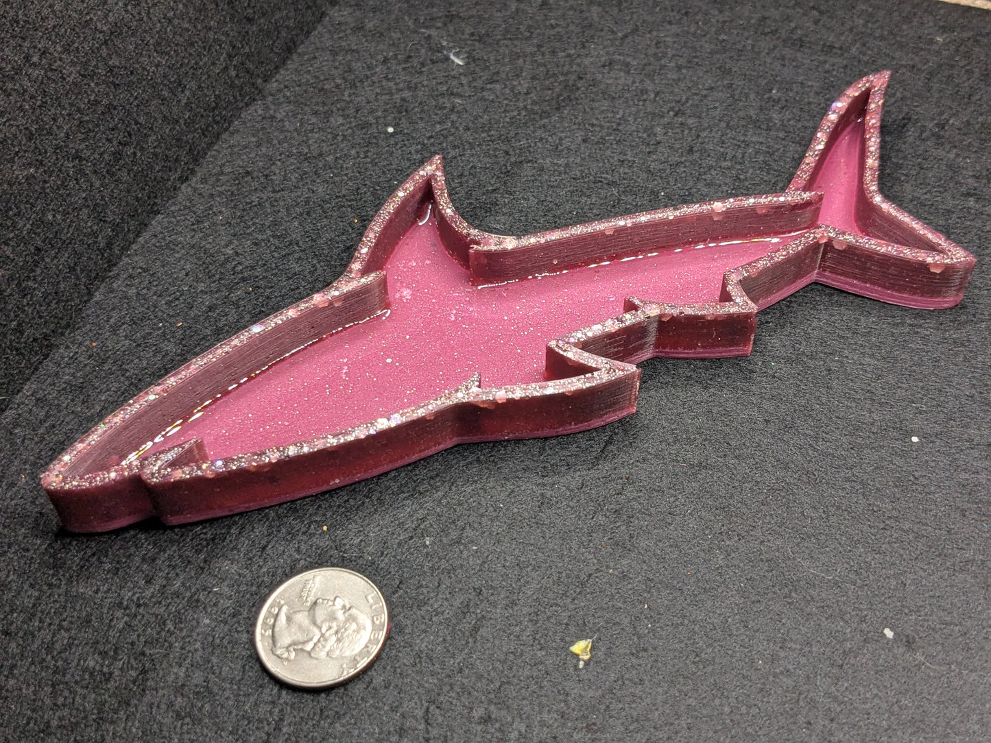 Handmade Resin Shark Tray