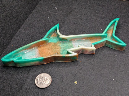 Handmade Resin Shark Tray