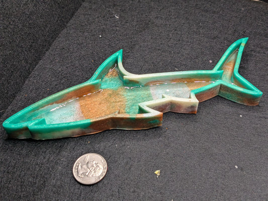 Handmade Resin Shark Tray