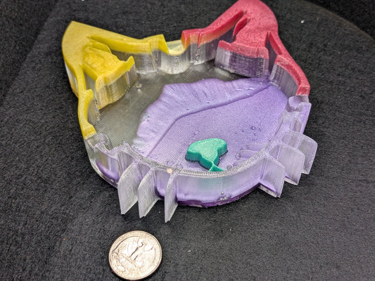 Handmade Resin Cat Tray - Whimsical Trinket Dish