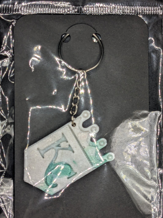 Handcrafted Kansas City Royals Crown Resin Art Keychain