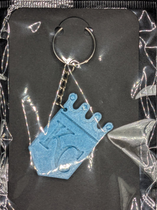 Handcrafted Kansas City Royals Crown Resin Art Keychain