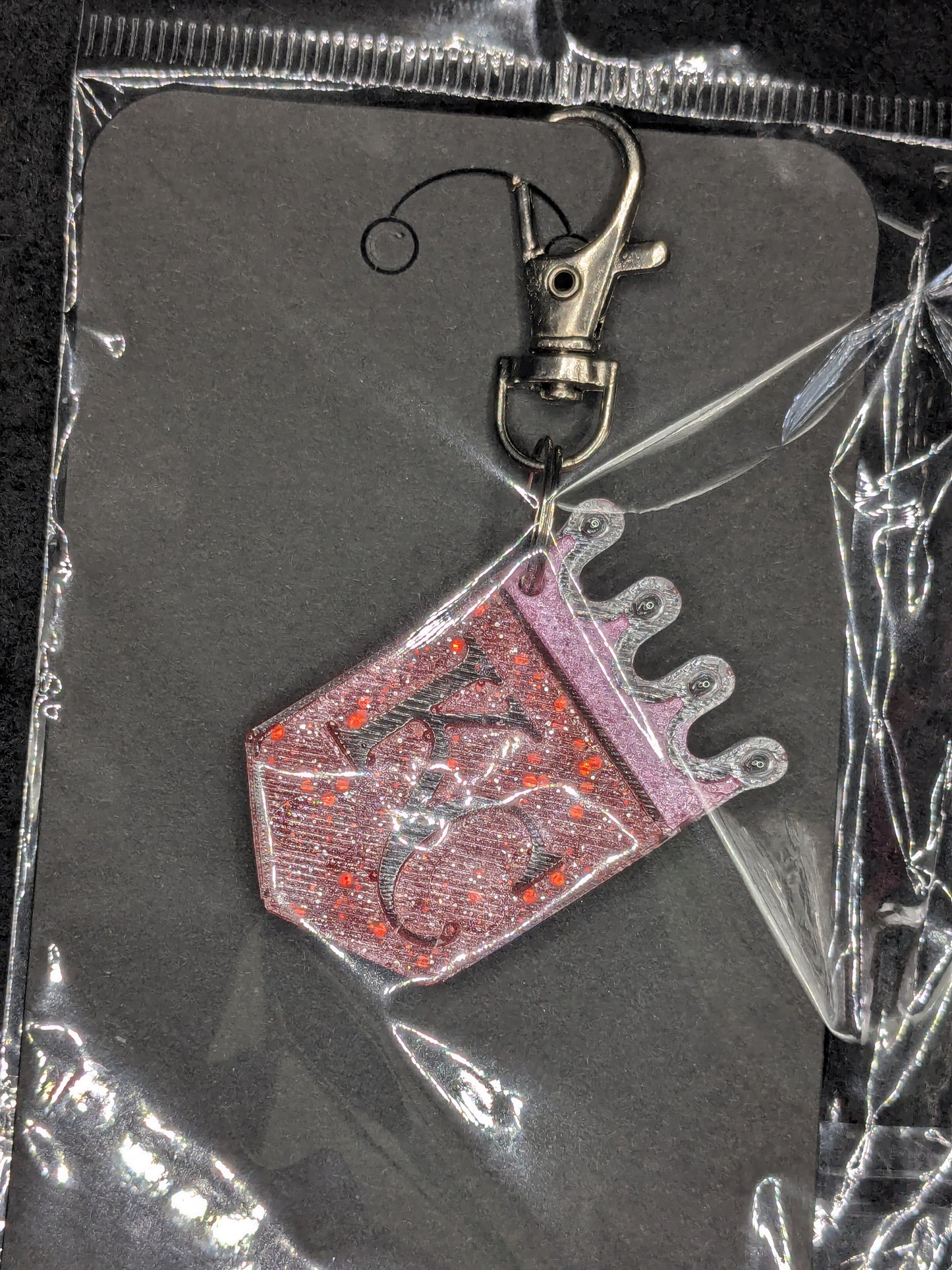Handcrafted Kansas City Royals Crown Resin Art Keychain
