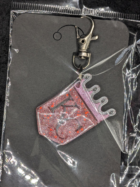 Handcrafted Kansas City Royals Crown Resin Art Keychain