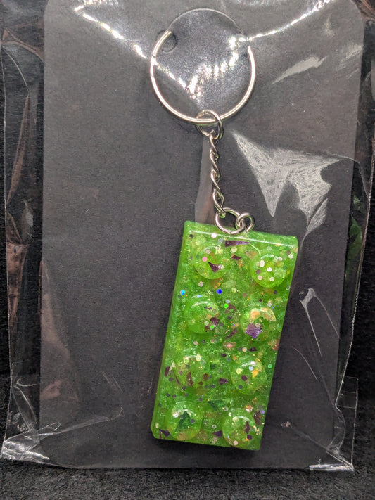 Handcrafted Resin LEGO Inspired Keychain