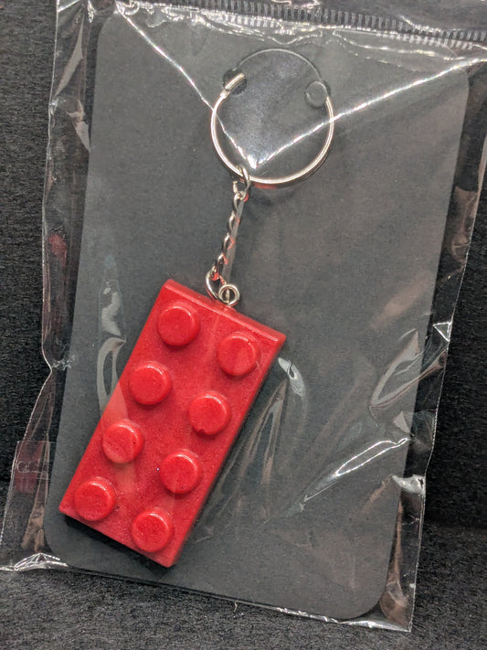 Handcrafted Resin LEGO Inspired Keychain