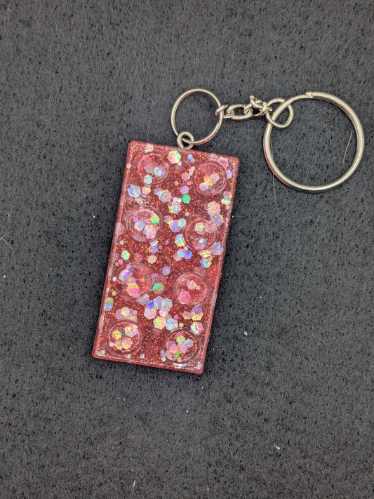 Handcrafted Resin LEGO Inspired Keychain