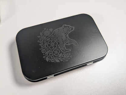 Just Makes Cense, Custom Scented Candle and Incense Burner Combo Tin