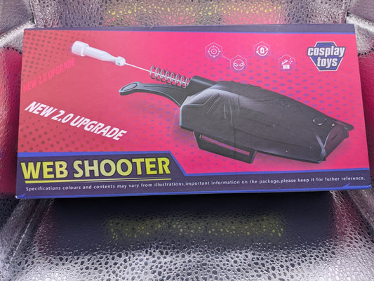2.0 Web Shooter Toy - Cosplay Wrist Launcher, USB Rechargeable, New Upgrade